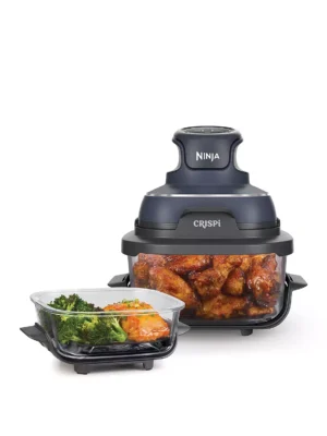 NINJA CRISPi 4-in-1 Portable Glass Air Fryer - Cyber Space